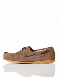 find. Men's Boat Shoes, Beige Almond Suede, us:5