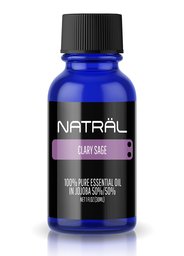 NATRÄL Clary Sage, 100% Pure and Natural Essential Oil, Large 1 Ounce Bottle