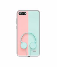 Amazon Brand - Solimo Designer Head Phone UV Printed Soft Back Case Mobile Cover for I Kall K1