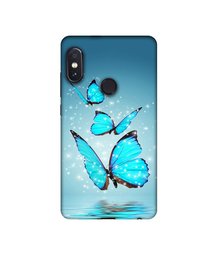 Amazon Brand - Solimo Designer Flying Butterflies 3D Printed Hard Back Case Mobile Cover for Mi Redmi Note 5 Pro