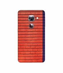 Amazon Brand - Solimo Designer Red and Purple Brick 3D Printed Hard Back Case Mobile Cover for LeEco Le Max 2