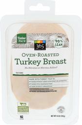 365 Everyday Value, Oven-Roasted Turkey Breast Deli Slices, Value Pack, 98% Lean, 14 oz