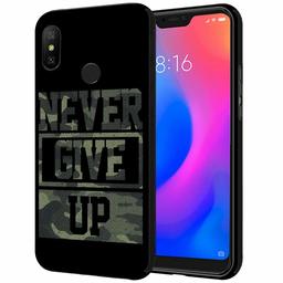 Amazon Brand - Solimo Designer Never Give Up Printed Hard Back Case Mobile Cover for Redmi 6 Pro