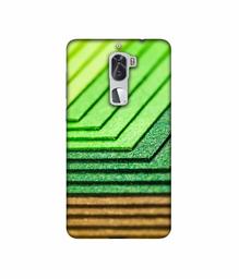 Amazon Brand - Solimo Designer Green Shad Texture 3D Printed Hard Back Case Mobile Cover for Coolpad Cool1 Dual