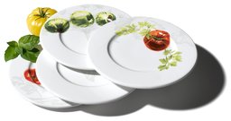 Pinzon Tomato 8-1/4-Inch Salad Plates, Set of 4 (retired)