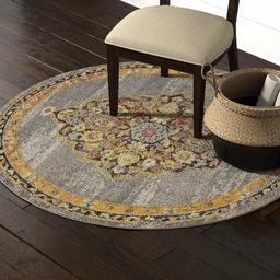 Stone & Beam Polypropylene Round Rug, 5'3