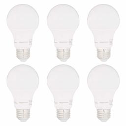 AmazonBasics – Bombilla LED equivalente a regulable, 10.000 horas de vida útil, A19