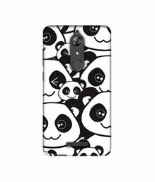 Amazon Brand - Solimo Designer Panda Texture UV Printed Soft Back Case Mobile Cover for Micromax Canvas Infinity