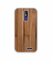 Amazon Brand - Solimo Designer Wooden Art UV Printed Soft Back Case Mobile Cover for Panasonic P100