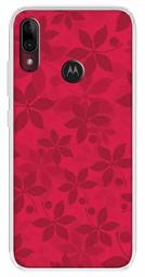 Amazon Brand - Solimo Designer Multicolor Leaf Red Pattern Printed Soft Back Case Mobile Cover for Motorola Moto E6s / Motorola Moto E6 Plus