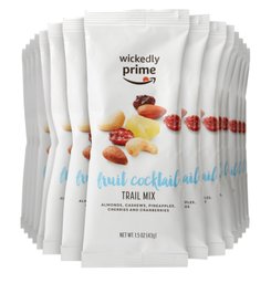 Wickedly Prime Trail Mix, Fruit Cocktail, Snack Pack, 1.5 Ounce (Pack of 15)