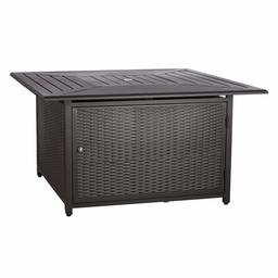 AmazonBasics Hoguera de Mesa de Gas propano, Negra, 114.3 x 114.3 x 60.96 cm