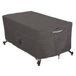 Classic Accessories Ravenna 56L X 38W in. Fire Pit Rectangular Table Cover, grey