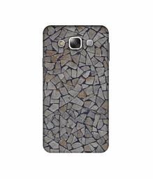 Amazon Brand - Solimo Designer Marble Pices 3D Printed Hard Back Case Mobile Cover for Samsung Galaxy E5