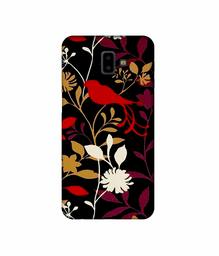 Amazon Brand - Solimo Designer Flower Bunch Pain On Cloth 3D Printed Hard Back Case Mobile Cover for Samsung Galaxy J6 Plus