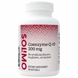 Amazon Brand - Solimo Coenzyme Q10 200 mg - Normal Energy Production, Supports Cardiovascular Health* - 3 Month Supply (90 Softgels)