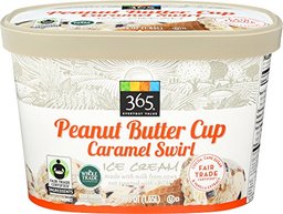 365 Everyday Value, Peanut Butter Cup Caramel Swirl Ice Cream, 1.75 QT, (Frozen)