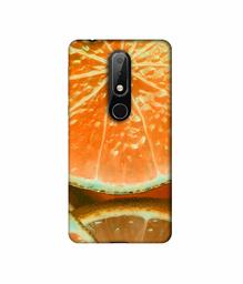 Amazon Brand - Solimo Designer Orange Slice 3D Printed Hard Back Case Mobile Cover for Nokia 6.1 Plus