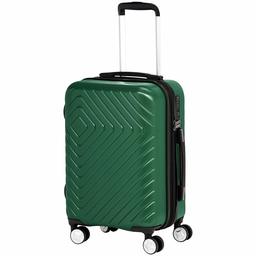 AmazonBasics Valise de cabine à motif géométrique de 50,8 cm, Vert