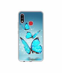 Amazon Brand - Solimo Designer Flying Butterflies UV Printed Soft Back Case Mobile Cover for Infinix Hot 7 pro