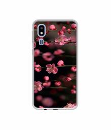 Amazon Brand - Solimo Designer Pink Flowers UV Printed Soft Back Case Mobile Cover for Samsung Galaxy A2 Core