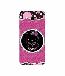 Amazon Brand - Solimo Designer Kitty with Glitter 3D Printed Hard Back Case Mobile Cover for Samsung Galaxy J4 Plus