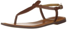 206 Collective Cameron Flat Thong Sandal, Cuoio Cognac, 5.5 M US