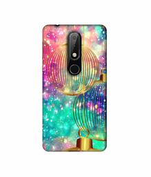 Amazon Brand - Solimo Designer Hanging Balls 3D Printed Hard Back Case Mobile Cover for Nokia 6.1 Plus