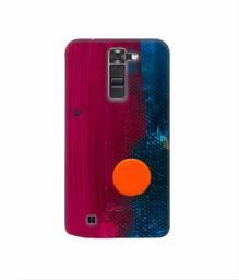 Amazon Brand - Solimo Designer Pink and Blue Brush Texture 3D Printed Hard Back Case Mobile Cover for LG K7