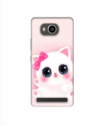 Amazon Brand - Solimo Designer Babby Kitty 3D Printed Hard Back Case Mobile Cover for Lenovo A7700