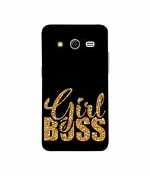 Amazon Brand - Solimo Designer Sparkle Girl Boss 3D Printed Hard Back Case Mobile Cover for Samsung Galaxy Core 2 G355H