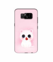 Amazon Brand - Solimo Designer Kitty 3D Printed Hard Back Case Mobile Cover for Samsung Galaxy S8 Plus