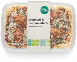 WHOLE FOODS MARKET Spaghetti & Beef Meatballs, 14 OZ