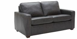 Amazon Brand – Rivet Andrews Contemporary Top-Grain Leather Loveseat Sofa with Removable Cushions, 67