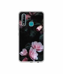 Amazon Brand - Solimo Designer Dark Flowers Photography UV Printed Soft Back Case Mobile Cover for Vivo Z1 Pro