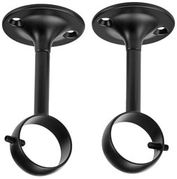 AmazonBasics, Set de 2 Soportes Ajutables para Techo, Negro