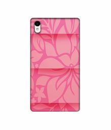 Amazon Brand - Solimo Designer Pink Flower Banch Print On Cloth 3D Printed Hard Back Case Mobile Cover for Sony Xperia Z2