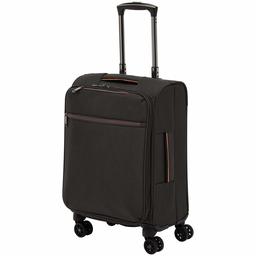 AmazonBasics Valise à roulettes souple et matelassée Belltown - 52 cm, Noir