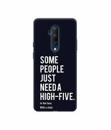 Amazon Brand - Solimo Designer High-Five 3D Printed Hard Back Case Mobile Cover for OnePlus 7T Pro