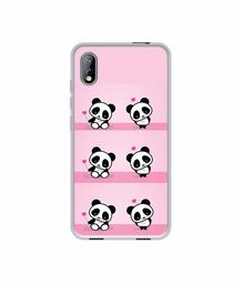 Amazon Brand - Solimo Designer Panda Pattern UV Printed Soft Back Case Mobile Cover for I Kall K5