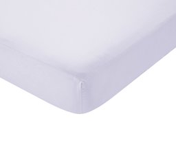 Pinzon Ultrasoft 180TC Fitted Sheets, Lilac 140 x 190 x 30 cm