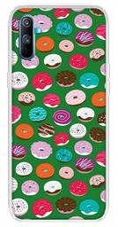 Amazon Brand - Solimo Designer Multicolor Donuts Green Pattern Printed Soft Back Case Mobile Cover for Realme C3