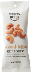 Coconut Toffee Roasted Cashews Snack Pack, 1.5oz  single serve (Pack of 300)