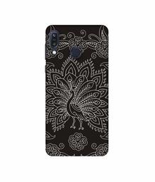 Amazon Brand - Solimo Designer White Peacock Rangoli 3D Printed Hard Back Case Mobile Cover for Asus Zenfone Max M1 ZB555KL