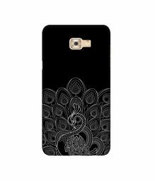 Amazon Brand - Solimo Designer Peacock Pattern 3D Printed Hard Back Case Mobile Cover for Samsung Galaxy C7 Pro