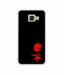 Amazon Brand - Solimo Designer Red Moon UV Printed Soft Back Case Mobile Cover for Samsung Galaxy A5 (2016)