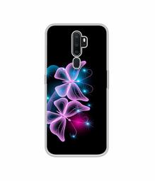 Amazon Brand - Solimo Designer Butterflies Neon Light UV Printed Soft Back Case Mobile Cover for Oppo A9 (2020)