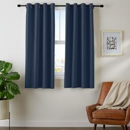 AmazonBasics Room Darkening Blackout Window Panel Curtains