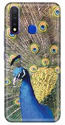 Amazon Brand - Solimo Designer Peacock Design 3D Printed Hard Back Case Mobile Cover for Vivo Y19 / Vivo U20