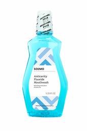 Amazon Brand - Solimo Anticavity Fluoride Mouthwash, Alcohol Free, Refreshing Mint, 1 Liter